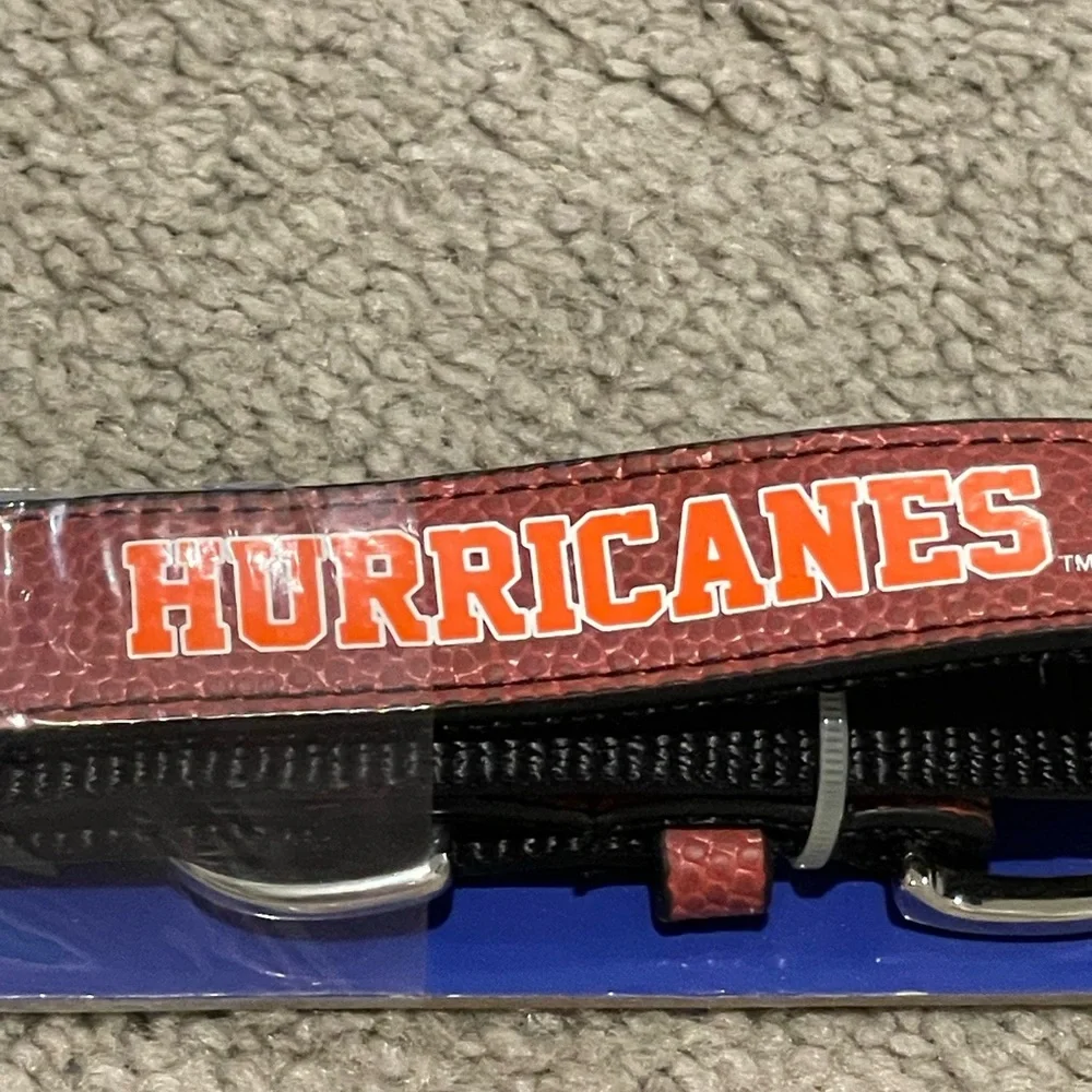 Miami Hurricanes NCAA Football Pet Collar Medium‎ Dog Cat Licensed